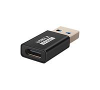 Adaptateur USB-C vers USB-A Mâle Charge et Transfert 10Gbps Compact LinQ Noir