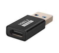 LinQ Adaptateur USB-C vers USB-A mâle Compact Charge et transfert 10 Gbps Noir