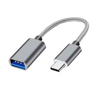 Adaptateur USB C vers USB, OTG Câble Type C Mâle vers USB A Femelle, Compatible avec iPhone 16/15 Pro, iPad Pro, MacBook Pro/Air, Samsung Galaxy S24/S23/S22, Google Pixel