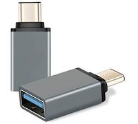 Adaptateur USB-C vers USB, XMDirect USB 3.0 Haute vitesse Aluminium plein Type-C Thunderbolt 3 vers USB-A Câble OTG Mini Convertisse