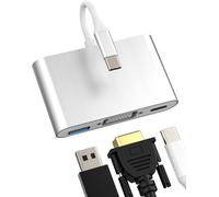 Adaptateur Usb C Vers Vga Usb Otg 3.0 Pour Apple Iphone 16 15 Pro Max Prise Type C Hub Pd Chargeur Câble Thunderbolt Pour Ipad Splitter Stick Multiport Connecteur 4K Display Projecteur Tv Éc[Z166]
