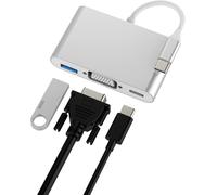 Adaptateur Usb C Vers Vga Usb Otg 3.0 Pour Apple Type C Chargeur Pour Iphone 16 15 Pro Max Pour Ipad Connecteur Thunderbolt Macbook Port Displayport Tv Compatible Avec Samsung S24 Écran Phot[Z890]