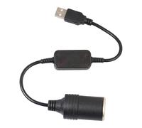 Adaptateur USB -Cigare - Câble De Connecteur Convertisseur Femelle - -Cigare 5 V 12 V, Prise De Rallonge pour Enregistreur De Conduite, Électronique Automobile