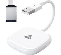 Adaptateur USB Compatible pour Module Carplay Bluetooth Wifi Dongle Sans Fil Android Carré Blanc