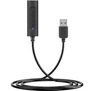 Adaptateur USB - Convertisseur USB vers Jack 3,5 Femelle, avec contrôle du Volume et Fonction Mute, idéal pour Les appareils Audio.