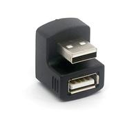 Adaptateur USB coudé à 180 degrés mâle vers femelle USB 2.0 USB 2.0 Type A convertisseur connecteur pour un ajustement serré