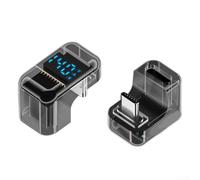Adaptateur USB CS à 180 degrés à angle droit de type CS Extender 20 Gbit/s de données 140 W PD rapide csharge csompacst Pcs construit pour un espace serré csonnecstivité Blacsk (numérique en forme de