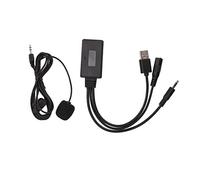 Adaptateur USB de câble d'entrée auxiliaire Bluetooth 5.0 de Voiture avec Remplacement de Microphone pour - Système Audio stéréo Automatique, Micro 1500 mm, Installation Facile,
