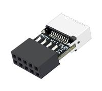 Adaptateur USB de carte mère, connecteur 9 broches pour carte mère - Connecteur convertisseur haute vitesse de type C, mâle connecteur femelle de type E