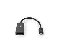 NEDIS CCGP64352BK02 Adaptateur et connecteur de câbles USB C DisplayPort Noir