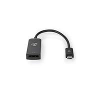 - Adaptateur USB / DisplayPort - 24 pin USB-C (M) pour DisplayPort (F) - USB 3.2 Gen 1 - 20 cm - support 8K - noir