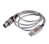 Adaptateur USB DMX512 - Contrôleur DMX512 - Variateur RS485 3 broches XLR - Prend en charge Freestyler (1,8 m, coque USB)