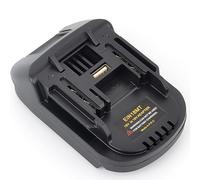 Adaptateur USB EIN18MT : convertit pour batterie Einhell 18 V en batterie Makita - Compatible avec les outils Makita 18 V, avec port de charge USB (adaptateur uniquement)