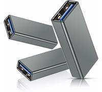 Adaptateur USB Femelle vers Femelle 3-Pack,Prolongateur Coupleur USB 3.0 Rallonge Adapter Female to Female pour Double Deux Extrémités Mâle Connexion Couplage Extension Connecteur