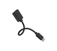 Avizar Adaptateur USB femelle vers USB‑C mâle Connexion fluide Compact Noir