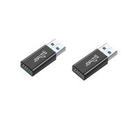 Adaptateur USB Femelle vers USB Mâle 3.1 Droit (Lot de 2) - Transfert de données rapide et fiable