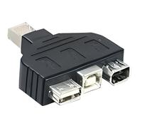 Adaptateur USB/FireWire Combo - TRENDNET - TC-NTUF - Noir - Filaire - Externe - Portée maxi en intérieur: 100 m