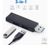 Adaptateur USB HUB 3 ports USB 2.0, extension pour disque dur, clavier filaire, souris, pour Lenovo, Xiaomi, Macbook Pro