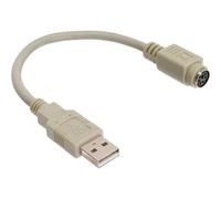 Adaptateur USB - INLINE - Câble adaptateur USB - Noir - 20 cm - Adaptateur clavier/souris