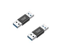 Adaptateur USB mâle vers USB mâle 3.1 droit (lot de 2) - Transfert de données rapide