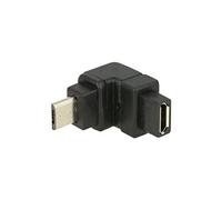 - Adaptateur USB - Micro-USB de type B (F) pour Micro-USB de type B (M) - connecteur à 90° - noir