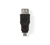 - Adaptateur USB - Micro-USB de type B (M) pour USB (F) - USB 2.0 - noir