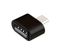 Adaptateur USB - Micro USB OTG - Aluminium - Connecteur pour Smartphone et Tablette - Noir - USB