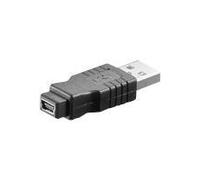Adaptateur USB - Microconnect - mini USB type B (F) - USB type A (M) - Hi-Speed USB - Noir