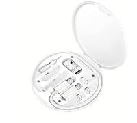 Adaptateur USB multicharge humour 9 en 1 Kit adaptateur USB multiport chargeur de voyage pour plusieurs appareils KhE835 (blanc, 8,3 x 8,3 x 1 cm)