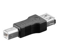 Adaptateur USB - Non spécifié - USB A femelle vers USB B male - Noir - USB 2.0 - Adaptateur Hi-Speed