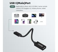 Adaptateur USB OTG, câble de données pour DJI Air 2S/Mavic Air 2/Mini 2 FPV, connecteur de lunettes, téléphone portable, tablette, accessoires de Drone