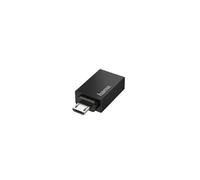 Hama Adaptateur USB OTG Micro USB mâle vers USB Femelle pour appareils tels Que Tablette vers imprimante Transfert de données 480 Mbps USB 2.0