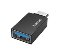 Hama Adaptateur USB-C vers USB 3.2 Gen1 – USB-C mâle vers USB-OTG femelle – Noir – Garantie 10 ans