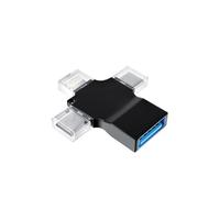 Adaptateur USB OTG USB-A Femelle vers Type C Micro Lightning Mâle Accessoires Lecteur de Carte Caméra Souris Clavier Clé USB Android Thunderbolt pour Apple pour iPhone 13 12 11 Pro Max 8 pour iPad