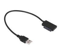 Adaptateur USB PC 6P + 7P CD DVD Rom Vers 2.0 Convertisseur Slimline 13 Broches Câble de Lecteur pour Portable Ordinateur
