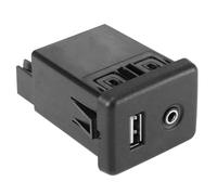 Adaptateur USB Ports Compatible avec Buick pour Lacrosse 4 Cyl 2.4L 6 Cyl 3.6L 2014 2015 2016 Prise Auxiliaire Audio AUX Prise De Module De Port De Charge USB 13599456