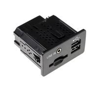 Adaptateur USB Ports Compatible Avec Ford F1CT-14F014-AA F1CT14F014AA Prise Lecteur Audio Noir Mat Réparation Automobile