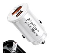 Adaptateur USB Pour Allume-cigare | Tête De Charge Rapide Type C QC4.0 | Accessoires De Voiture, Tête De Chargeur Pour Téléphones Mobiles, Tablette, Appareil Photo, Consoles De Jeux, Ordinateurs Po