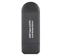 Adaptateur USB pour cartes SD/Micro SD, lecteur de cartes mémoire ultra-rapide, format compact pour le transfert de données nomade, compatible avec