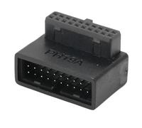 Adaptateur USB pour panneau avant,Prise verticale pour panneau avant USB 3.0,Adaptateur à broches verticales,Adaptateur USB 3.0 pour carte mère,Adaptateur pour carte mère d'ordinateur,Accessoires pour