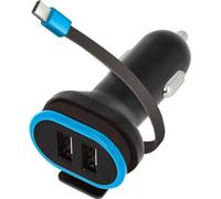 Adaptateur USB pour voiture Triple chargeur de voiture 2x ports USB avec câble USB type C double port
