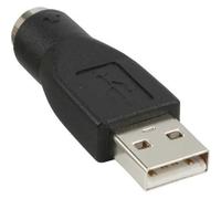 InLine 33102K Adaptateur USB PS/2, USB mâle A vers PS/2 Femelle
