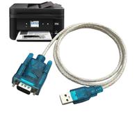 Adaptateur USB RS232 - Câble série DB9 1m, fiche convertisseur de Connexion | Chipset prolifique Interface de de données Connexion Stable Compatibilité du système Installation Facile Communi