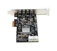 StarTech.com Carte Contrôleur PCI Express vers 4 Ports USB 3.0 avec 4 voies dédiés de 5 Gb/s - UASP - Alim SATA / LP4