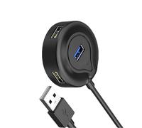 Adaptateur USB Station d'accueil 4 ports pour une extension sans effort des claviers, ordinateurs portables, ordinateurs de bureau, PC, large compatibilité