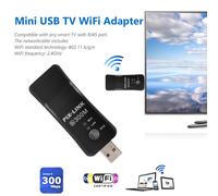 Adaptateur USB TV WiFi Dongle 300 Mbps Récepteur sans fil universel RJ45 WPS