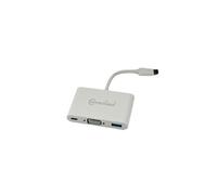 Adaptateur USB type C 3.1 vers USB type C femelle + USB A femelle + VGA femelle