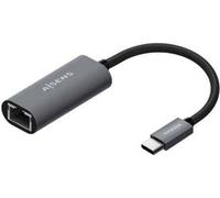 Adaptateur USB Type-C Aisens A109-0709/ USB Type-C Mâle - RJ45 Femelle/ 1000Mbps/ 15cm/ Gris