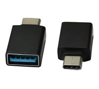 Adaptateur USB Type C - Connectland - M-F - SuperSpeed 5 Gbit/s - Compatible USB 2.0/1.1 - Noir