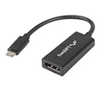 Adaptateur USB Type C - LANBERG - AD-UC-DP-01 - 15 cm - Connecteur DisplayPort - Couleur noire